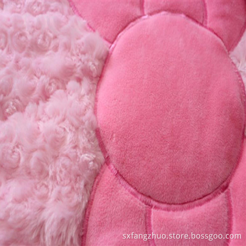 Hello Kitty bed set embroider blanket rose velvet
